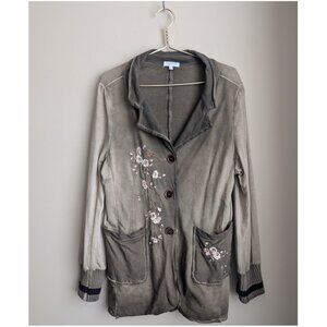 Femme Fatale Cherry Blossom embroidered cardigan